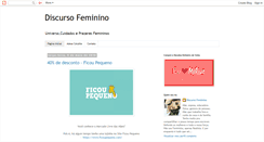 Desktop Screenshot of discursofeminino.com.br