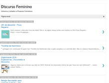 Tablet Screenshot of discursofeminino.com.br